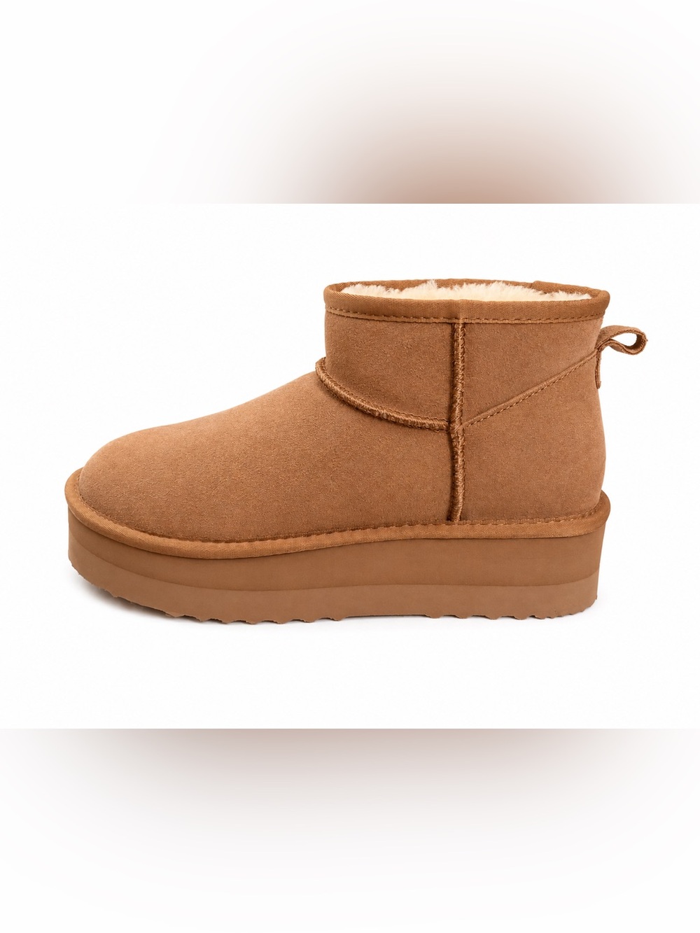 Classic Short Shearling Boot - Chestnut